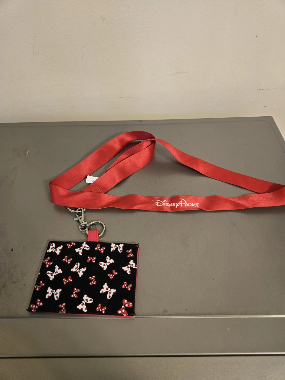 Disney Parks Minnie Mouse Lanyard Set